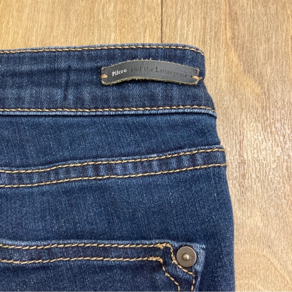 Pilcro and the Letterpress Womens Mid Rise Skinny Jeans Size 25 Medium Wash - Picture 7 of 15